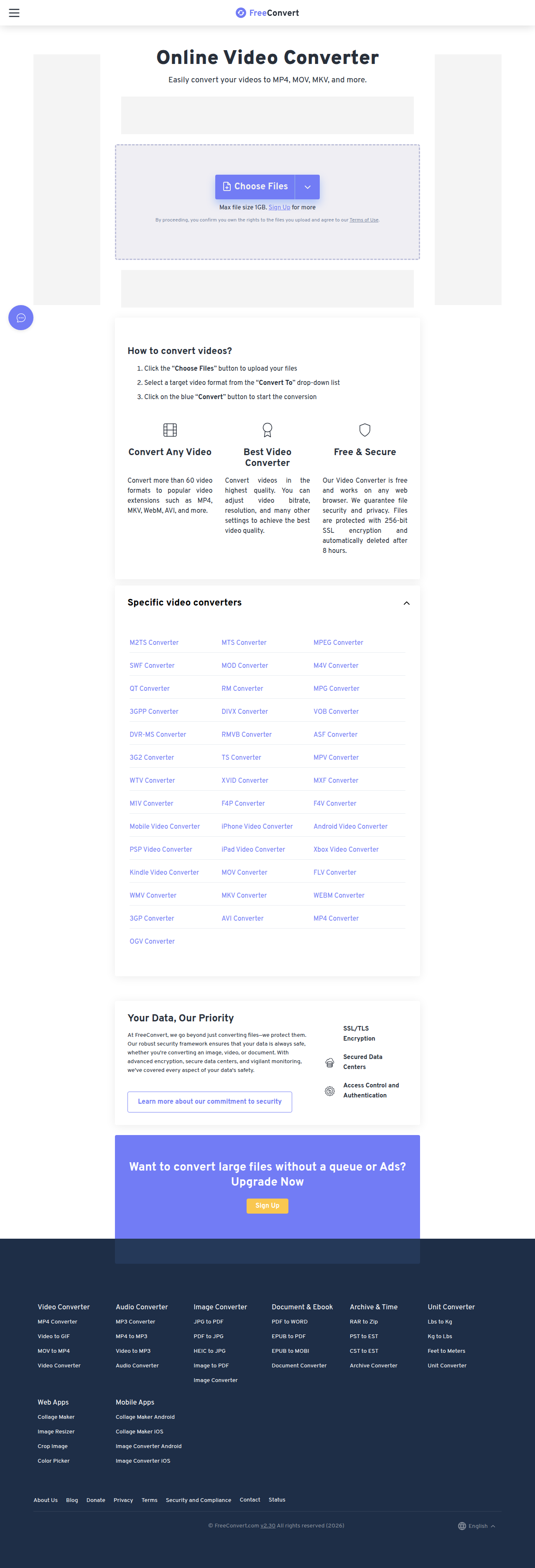 FreeConvert's finished result screen with a Download button
