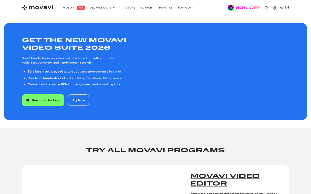 Movavi's official homepage
